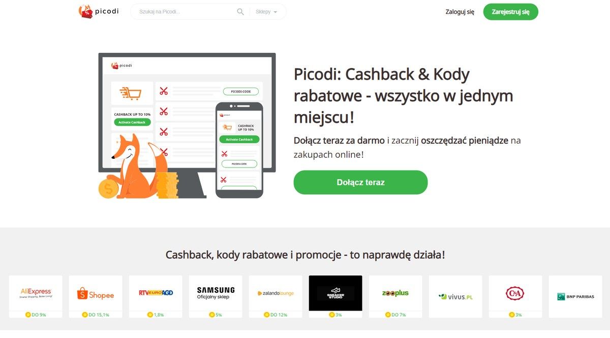 Picodi cashback