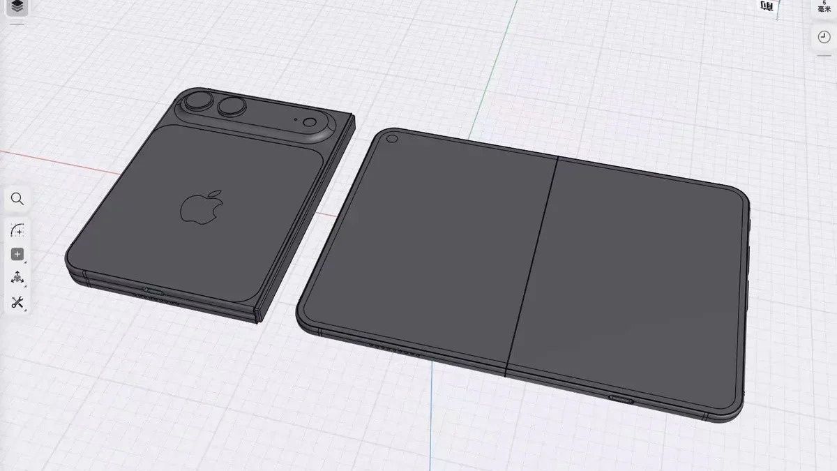 iPhone Fold na renderze (fot. Sonny Dickson)