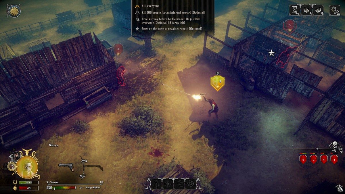 Hard West - różne rodzaje broni