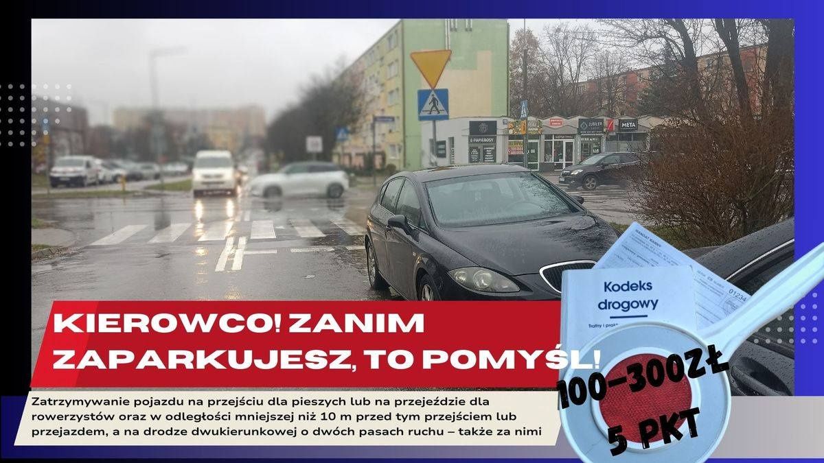 Mandaty za złe parkowanie 