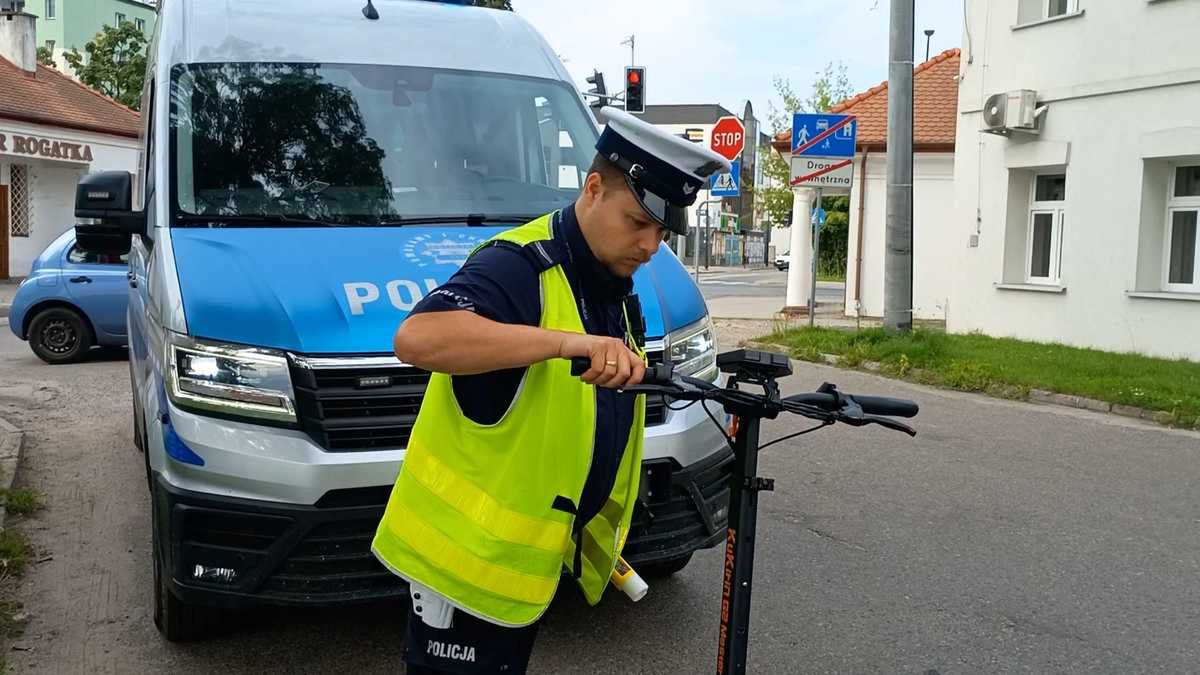 Kontrola użytkowników hulajnóg