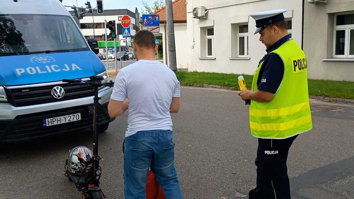 Kontrola użytkowników hulajnóg