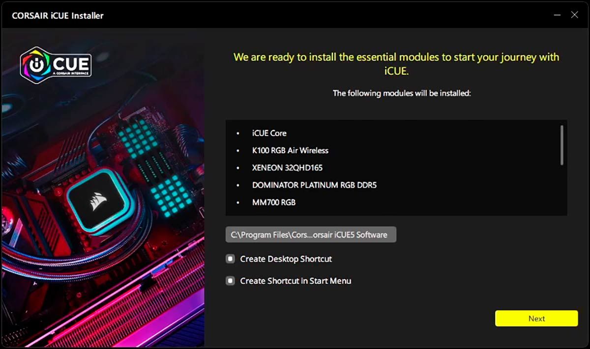 corsair icue instalator