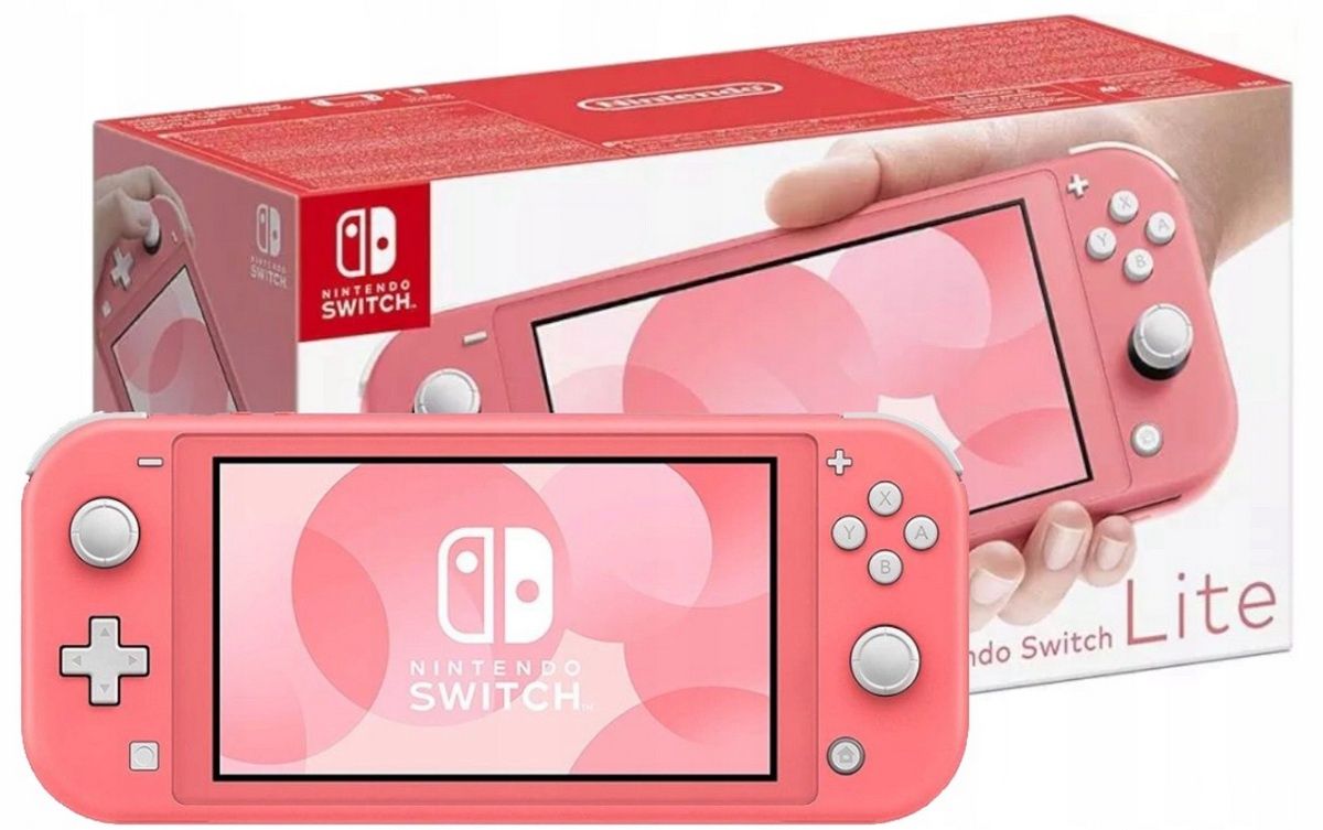 Różowe sprzęty gamngowe na Walentynki - Nintendo Switch Lite Coral