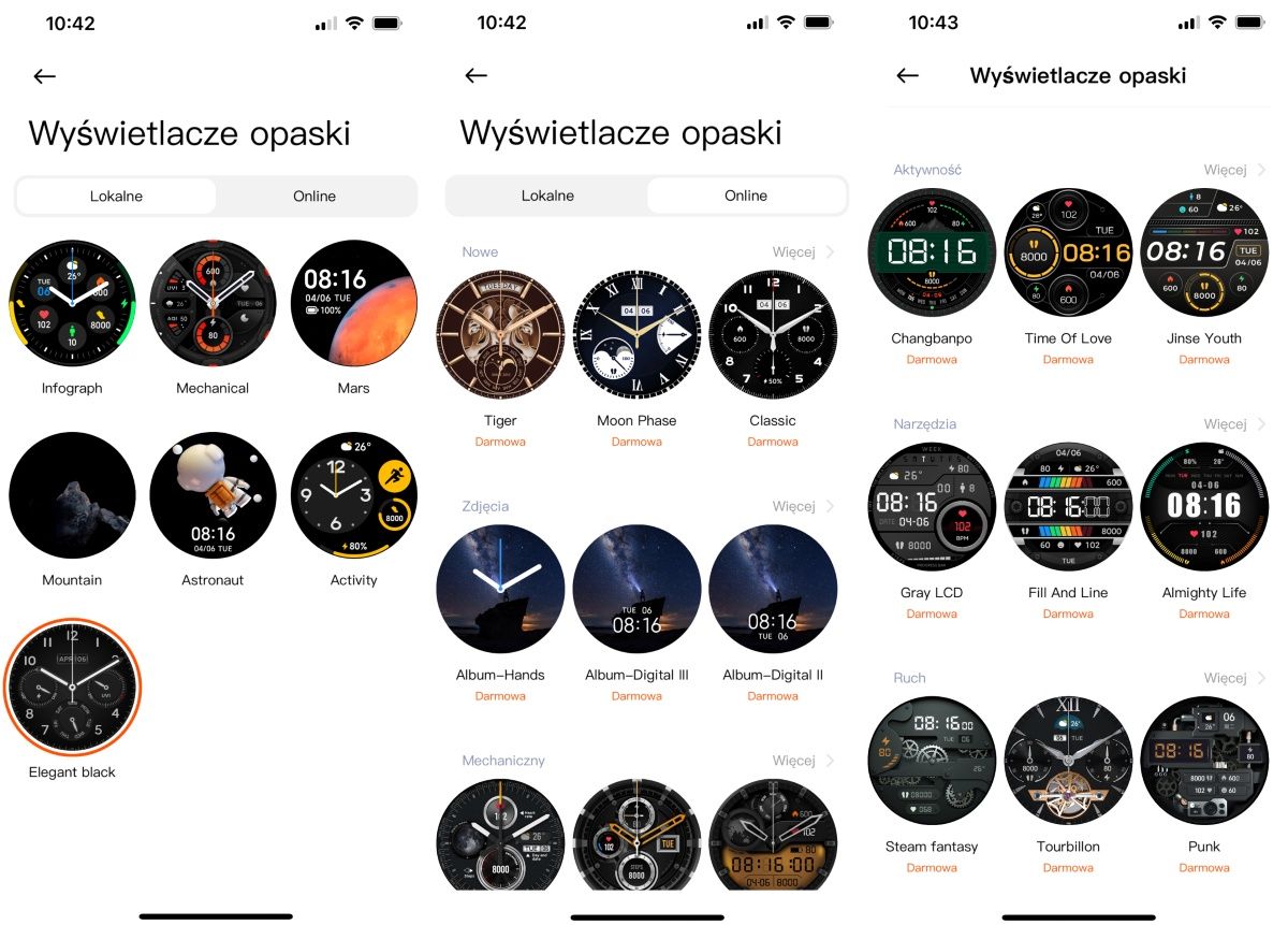 Xiaomi Watch S1 - tarcze