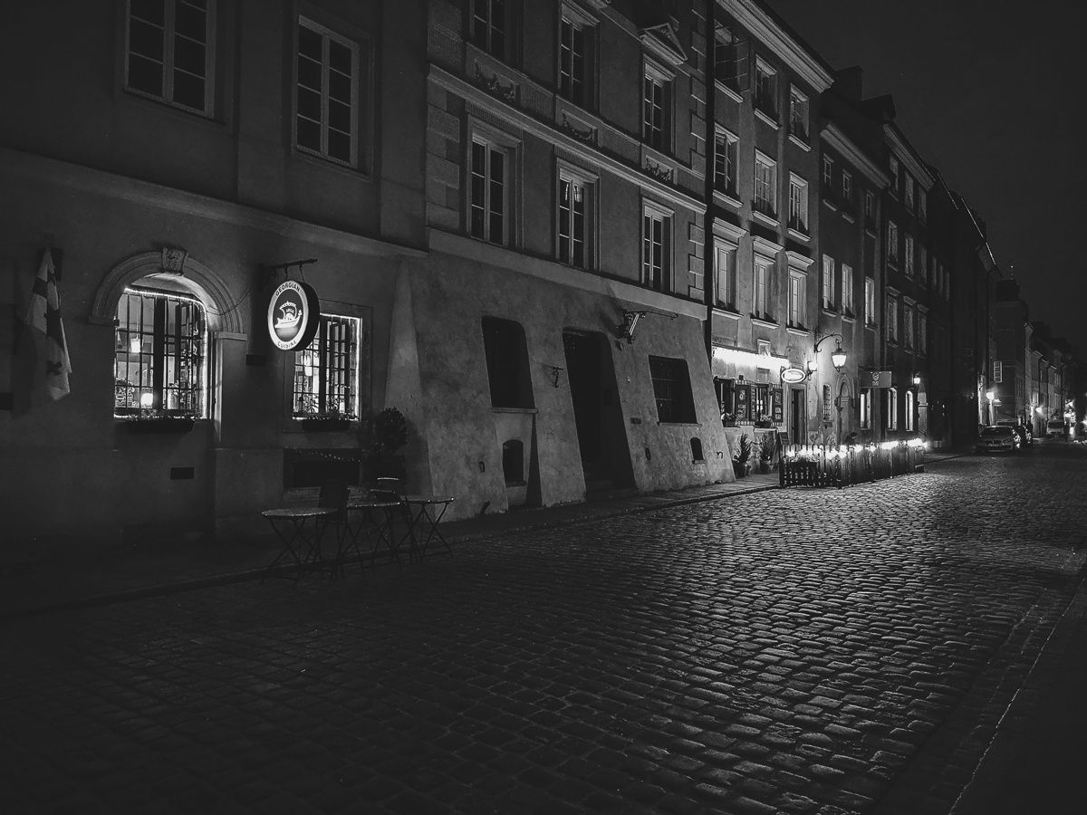 Honor View 20 - zdjęcia nocne czarno-białe