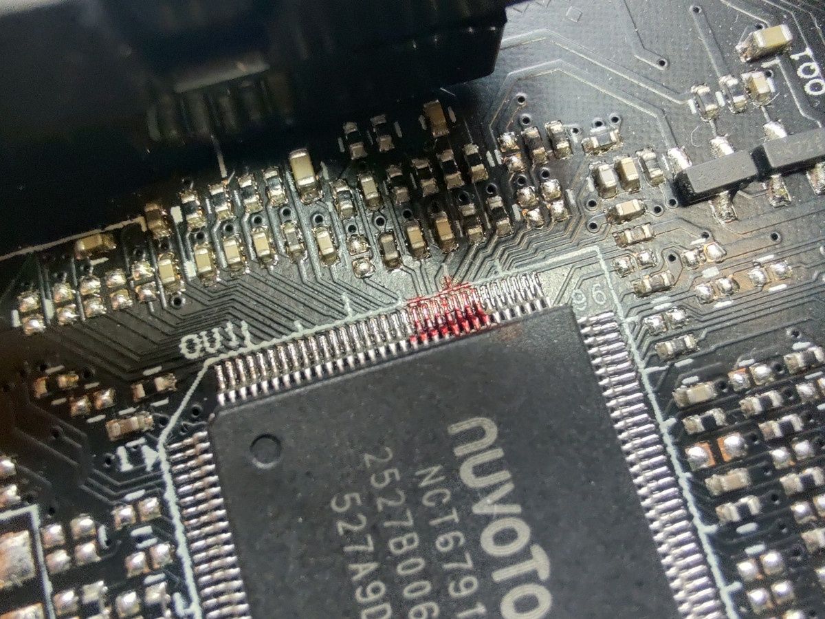 ASRock Z170 Extreme6 - modyfikacja płyty głównej