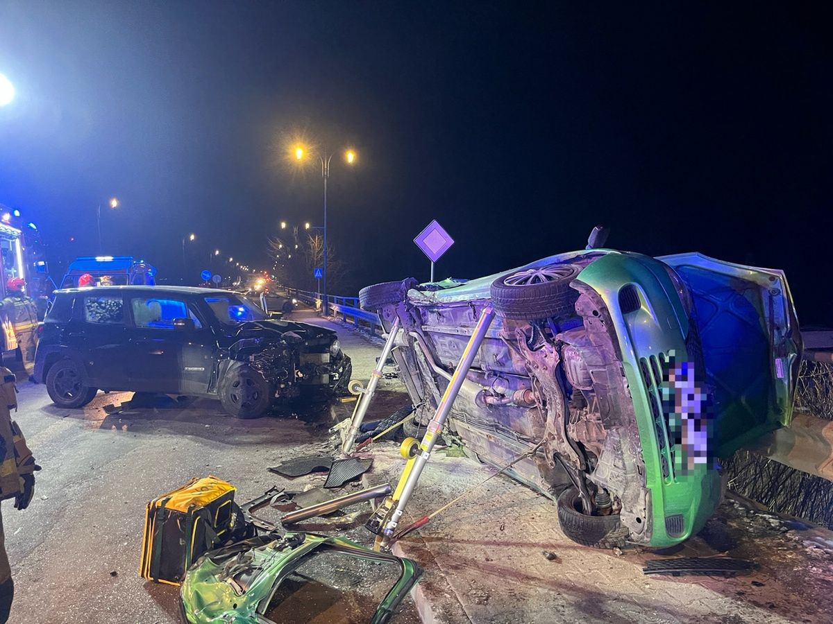 Poważny wypadek na ul. Płockiej 