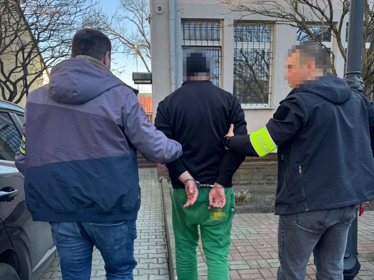 Zatrzymany mężczyzna 