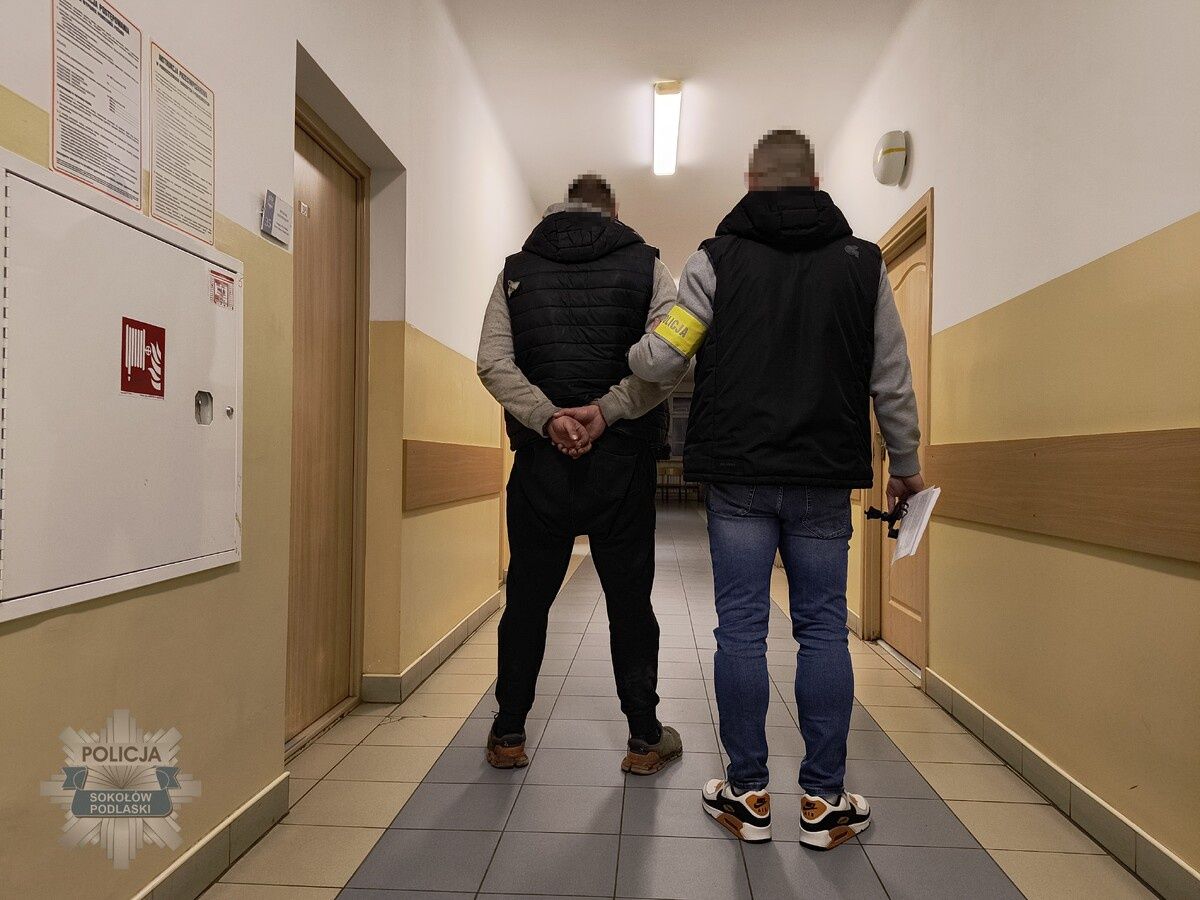 Zatrzymany mężczyzna