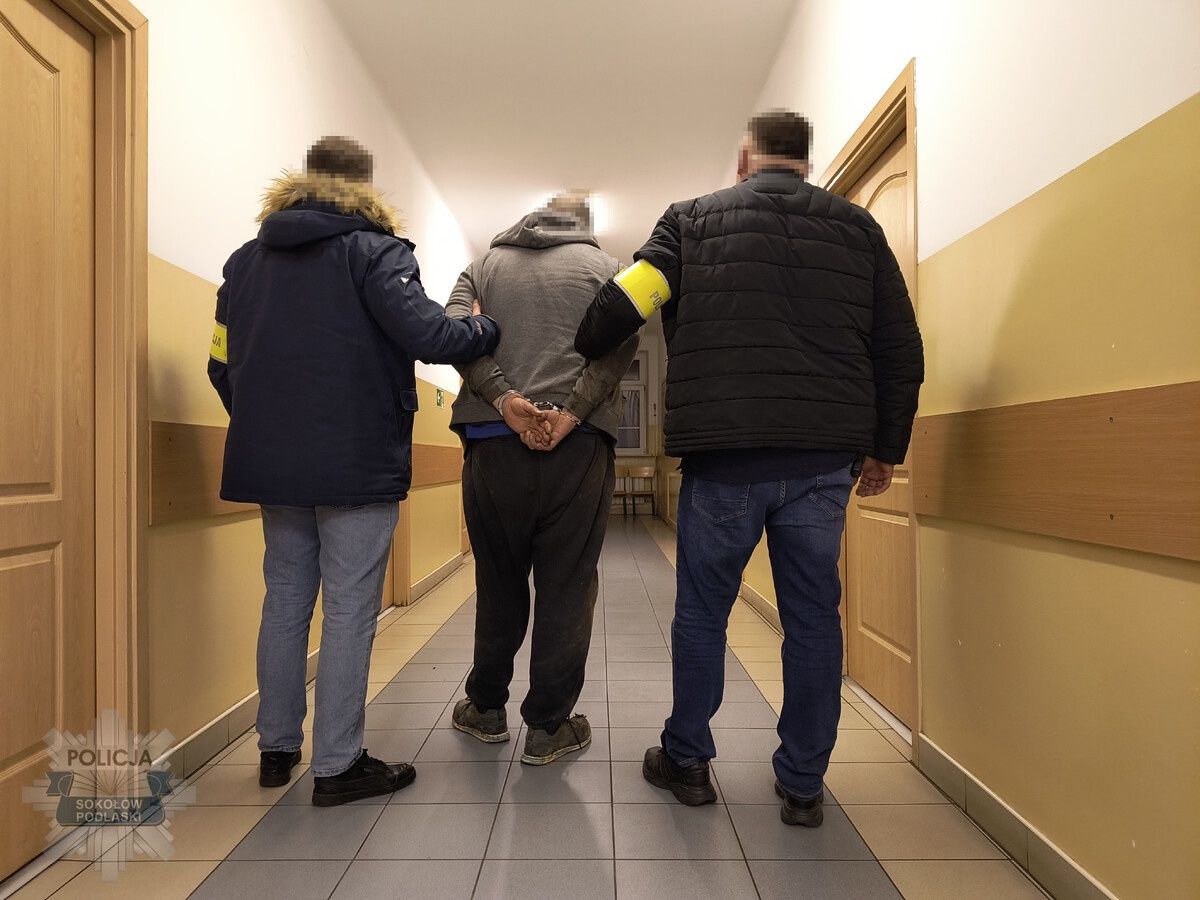 Zatrzymany mężczyzna