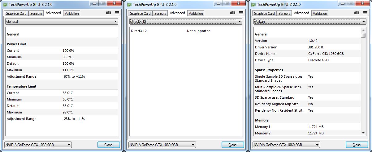 TechPowerUp GPU-Z 2.1.0 - Advanced