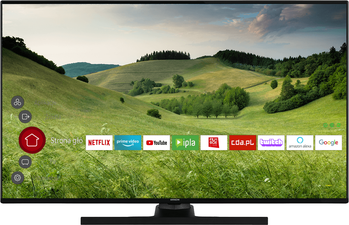 Telewizor Hitachi z aplikacją Twitch