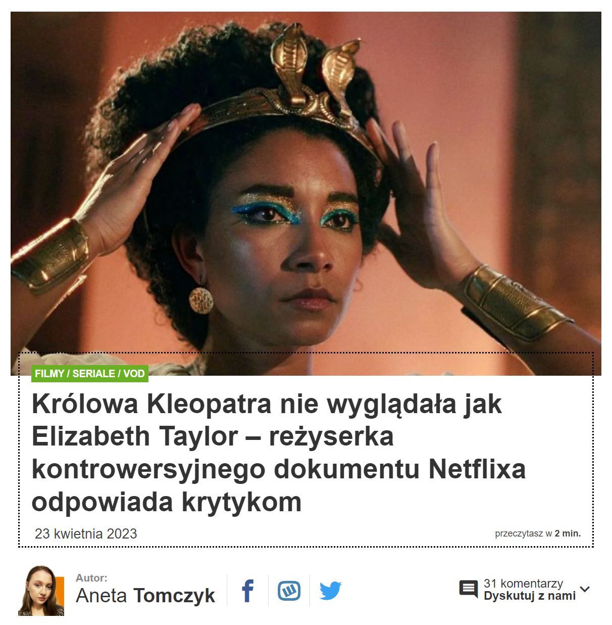 Netflix i Kleopatra
