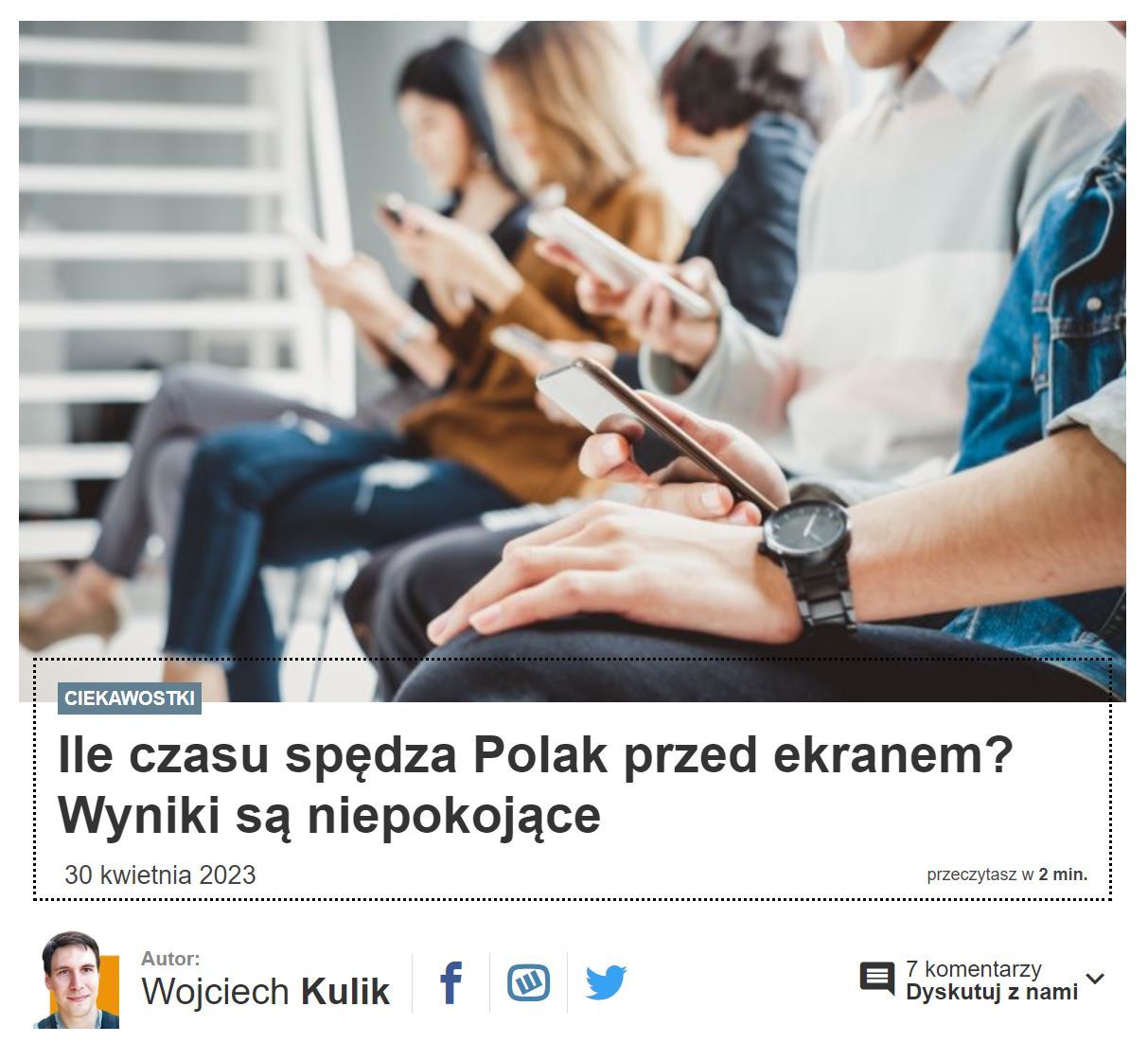 Ile czasu przed ekranami?