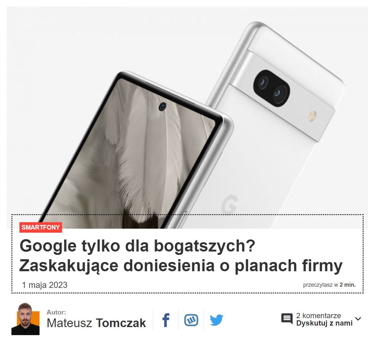 Koniec serii Pixel A