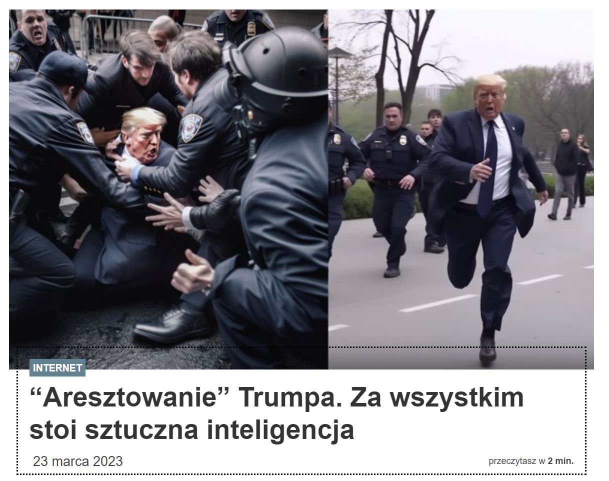 Trump aresztowany