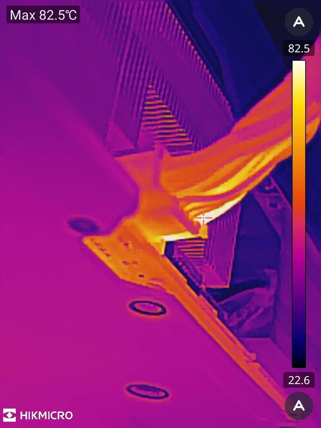 Temperatura kabla zasilającego 16-pin