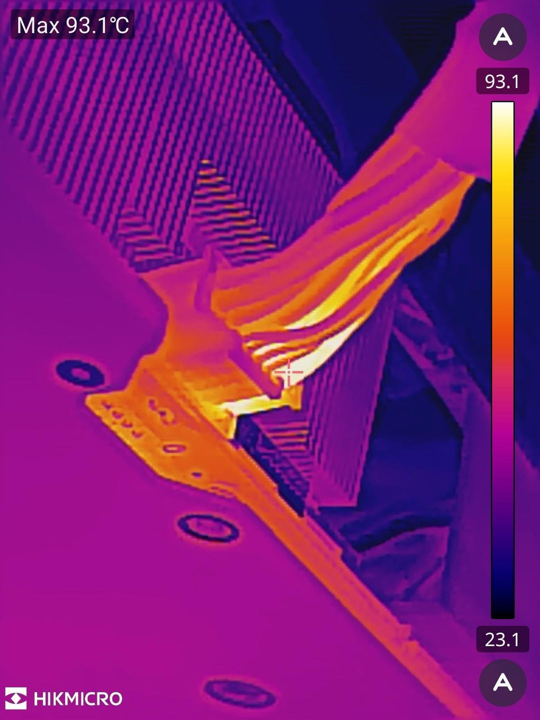 Temperatura kabla zasilającego 16-pin