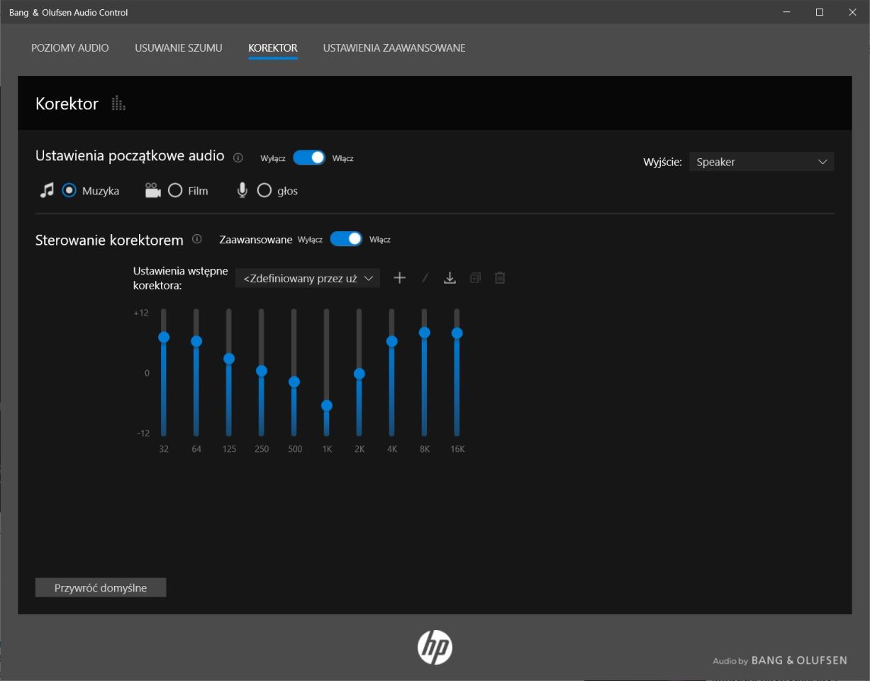 HP Spectre X360 14 - panel B&amp;O