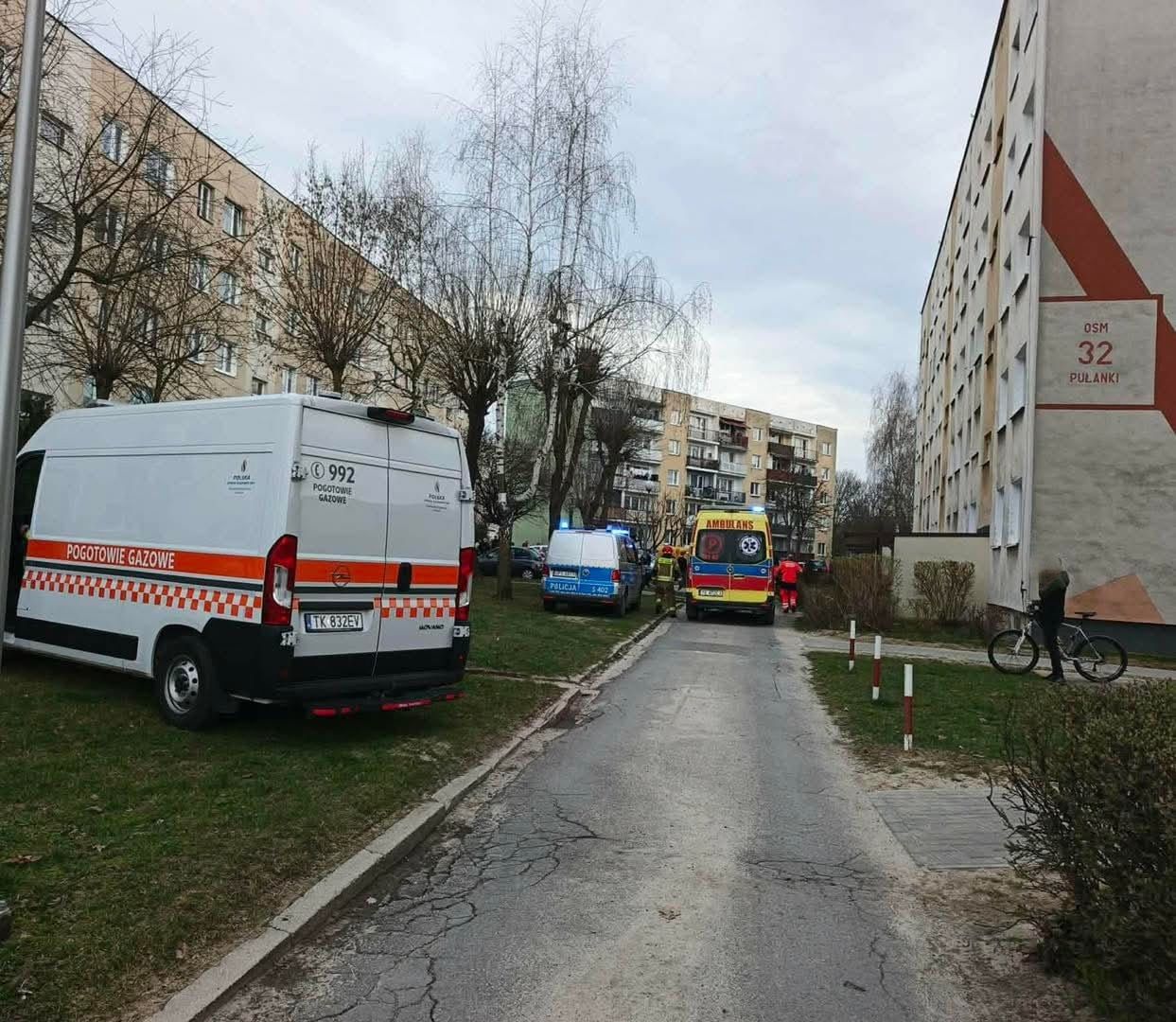 Pożar mieszkania na osiedlu Pułanki