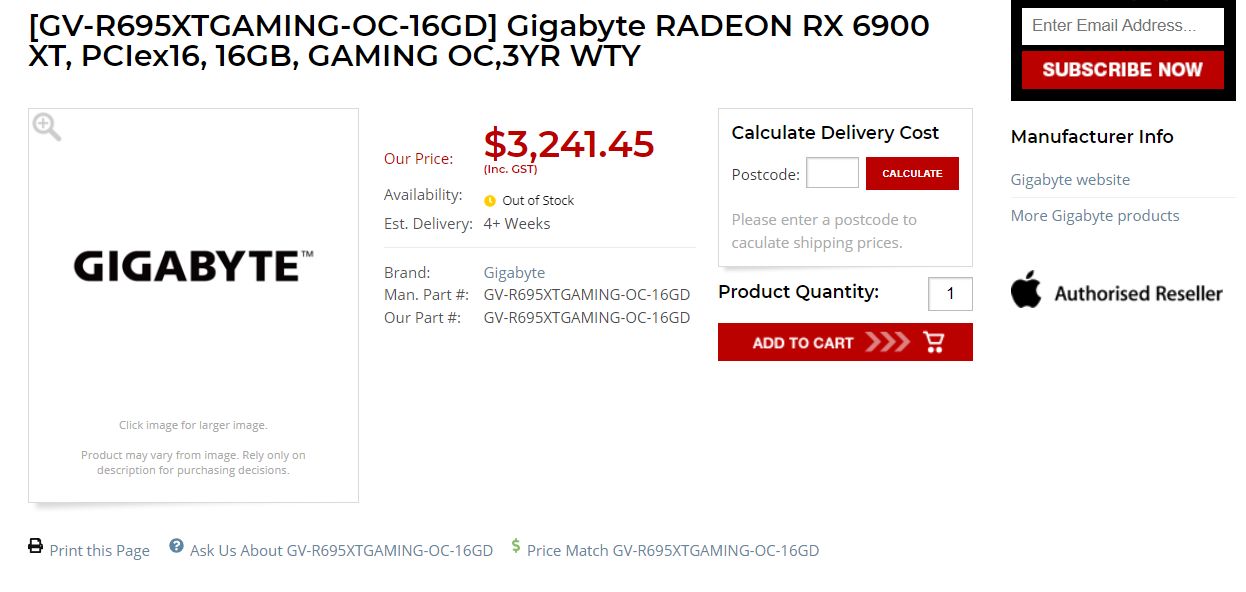 Gigabyte Radeon RX 6950 XT Gaming OC