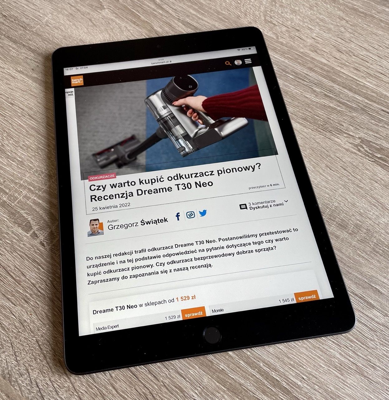 iPad ekran