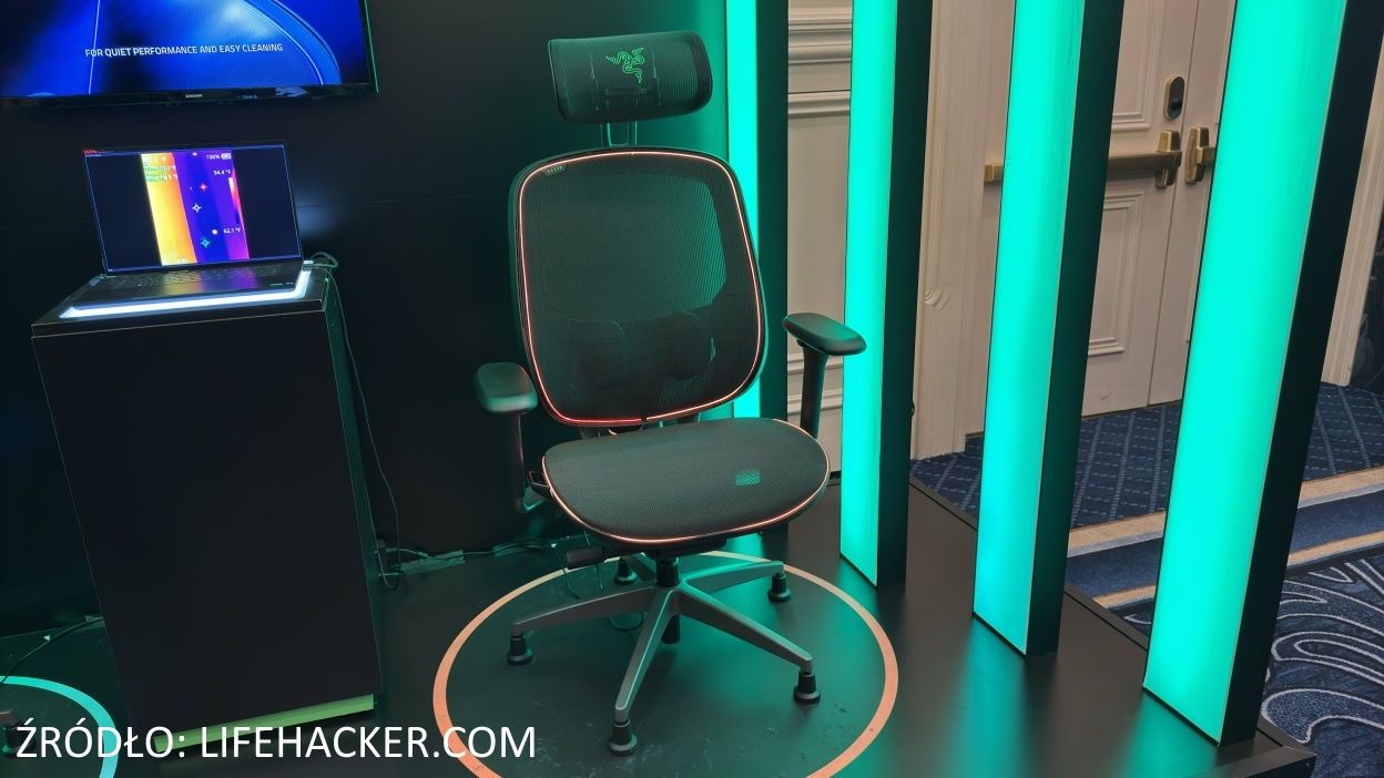 CES 2025 - Nowości PC - Razer chłodzony i podgrzewany fotel RGB