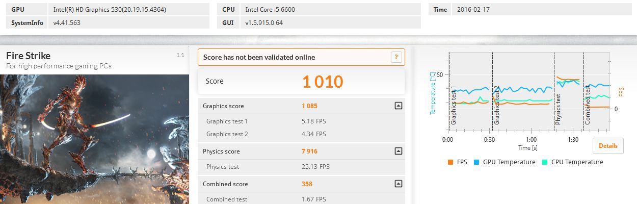 Gigabyte GA-170-Gaming K3 - 3DMark Fire Strike