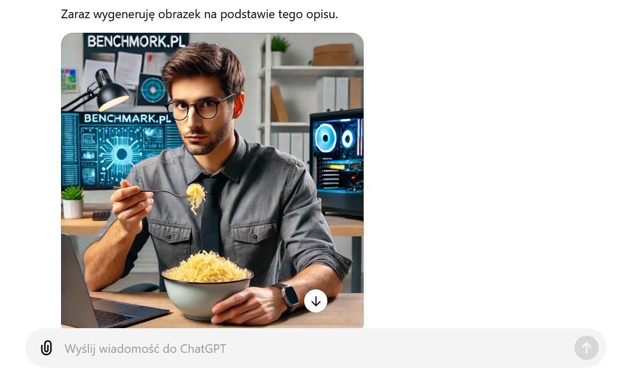 redaktor benchmark.pl jedzący kiszoną kapustę