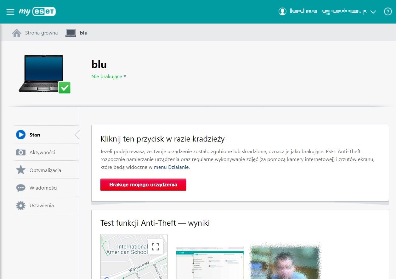 ESET Antitheft