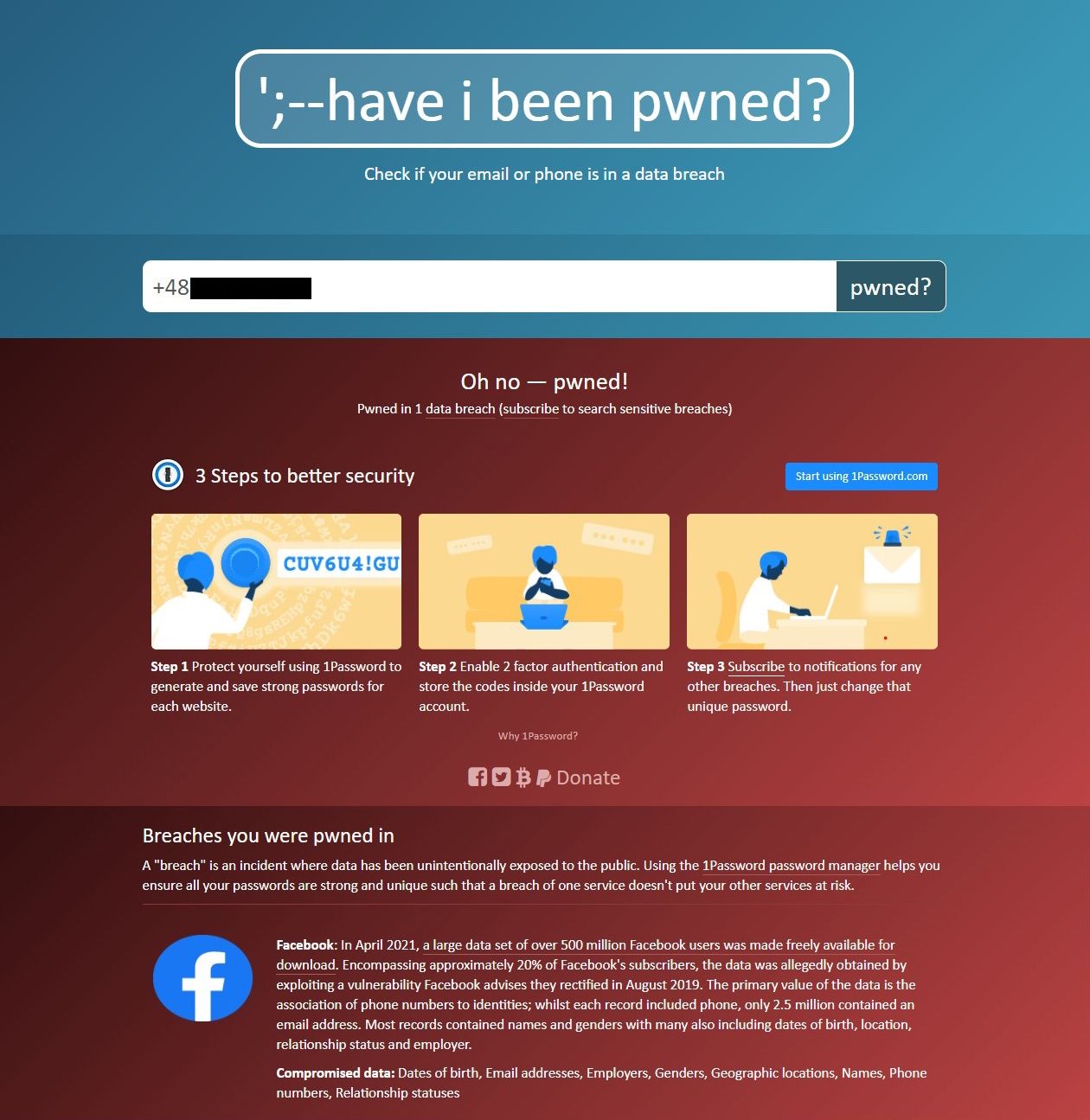 Have I Been Pwned?