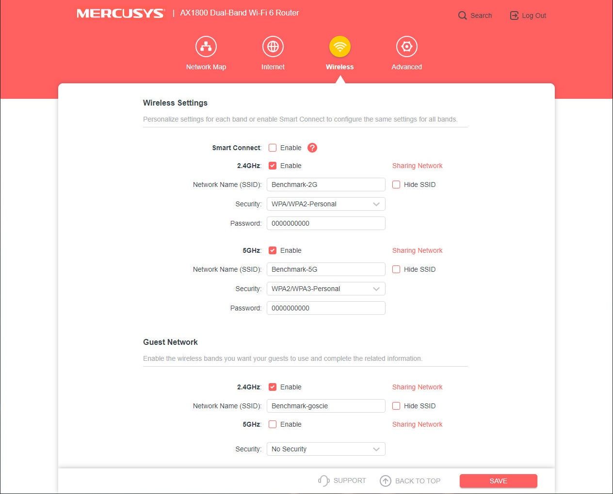 Mercusys MR70X - podstawowe ustawienia Wi-Fi