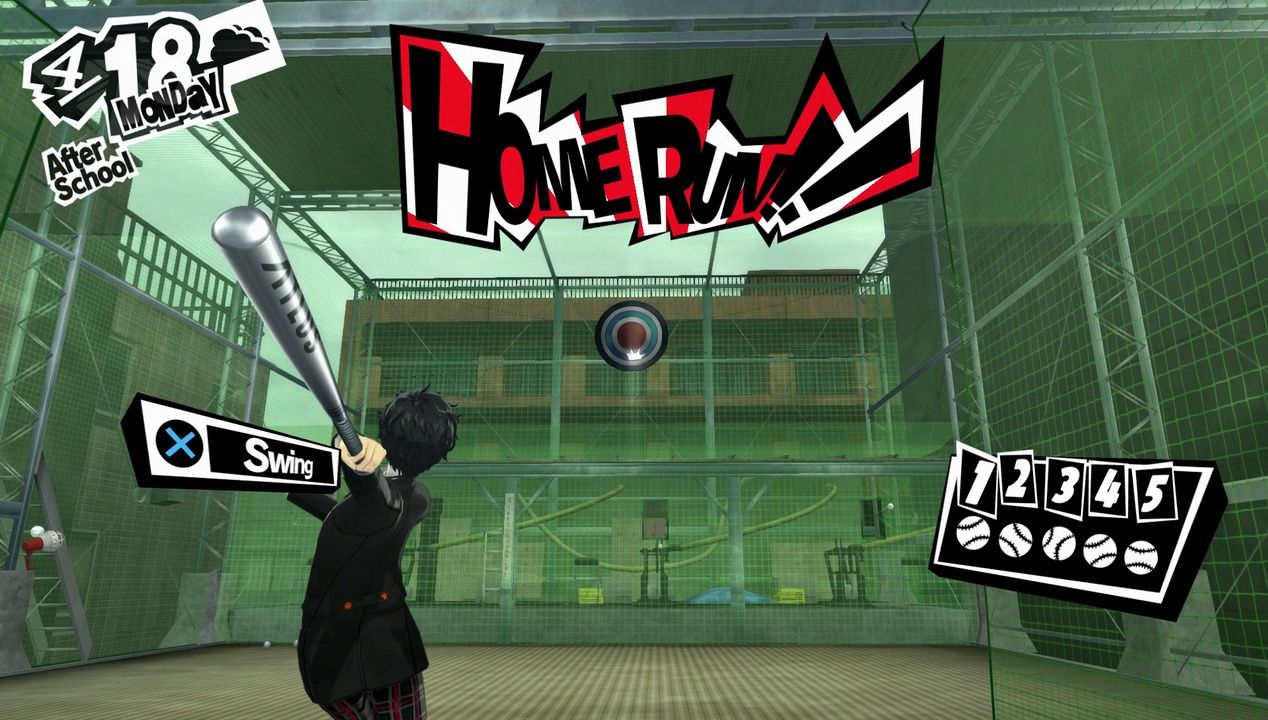 Persona 5 - ćwiczenia na boisku szkolnym