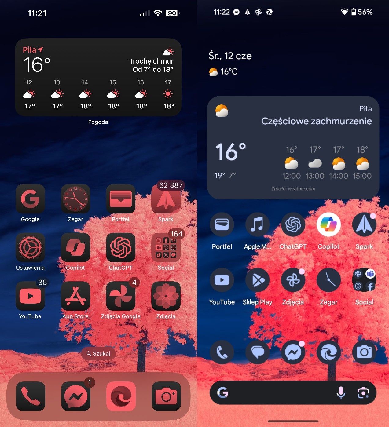 iOS 18 kontra Android 14