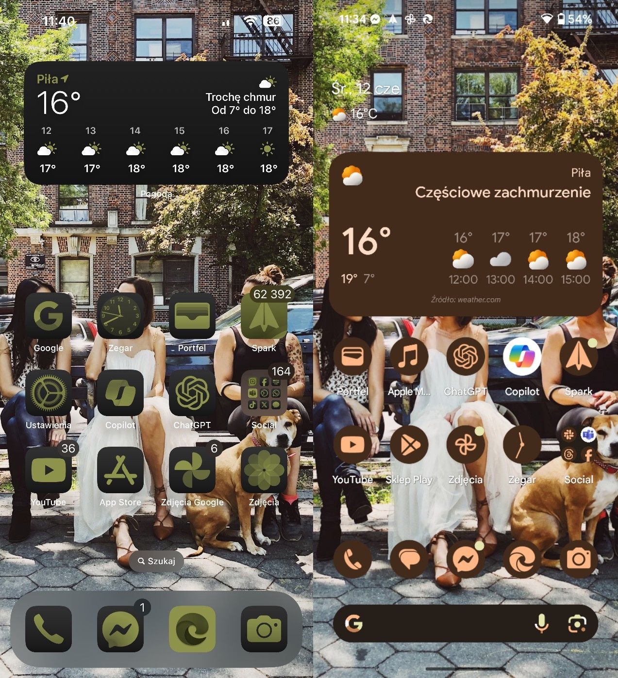iOS 18 kontra Android 14