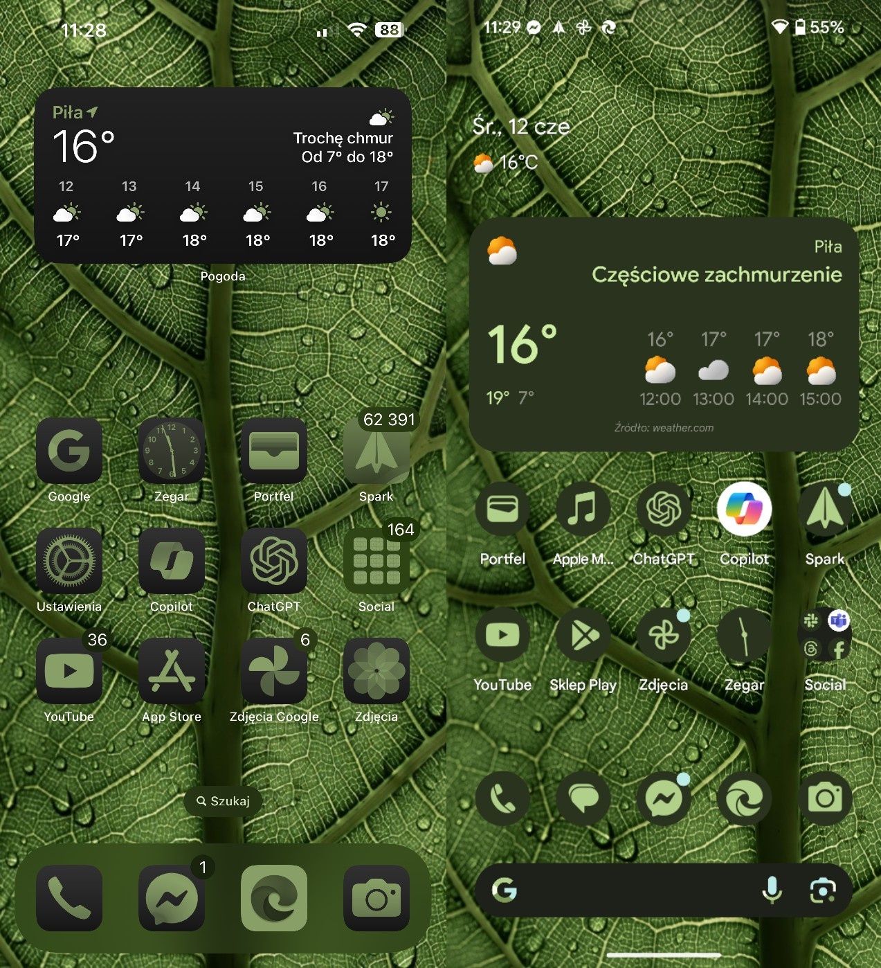 iOS 18 kontra Android 14