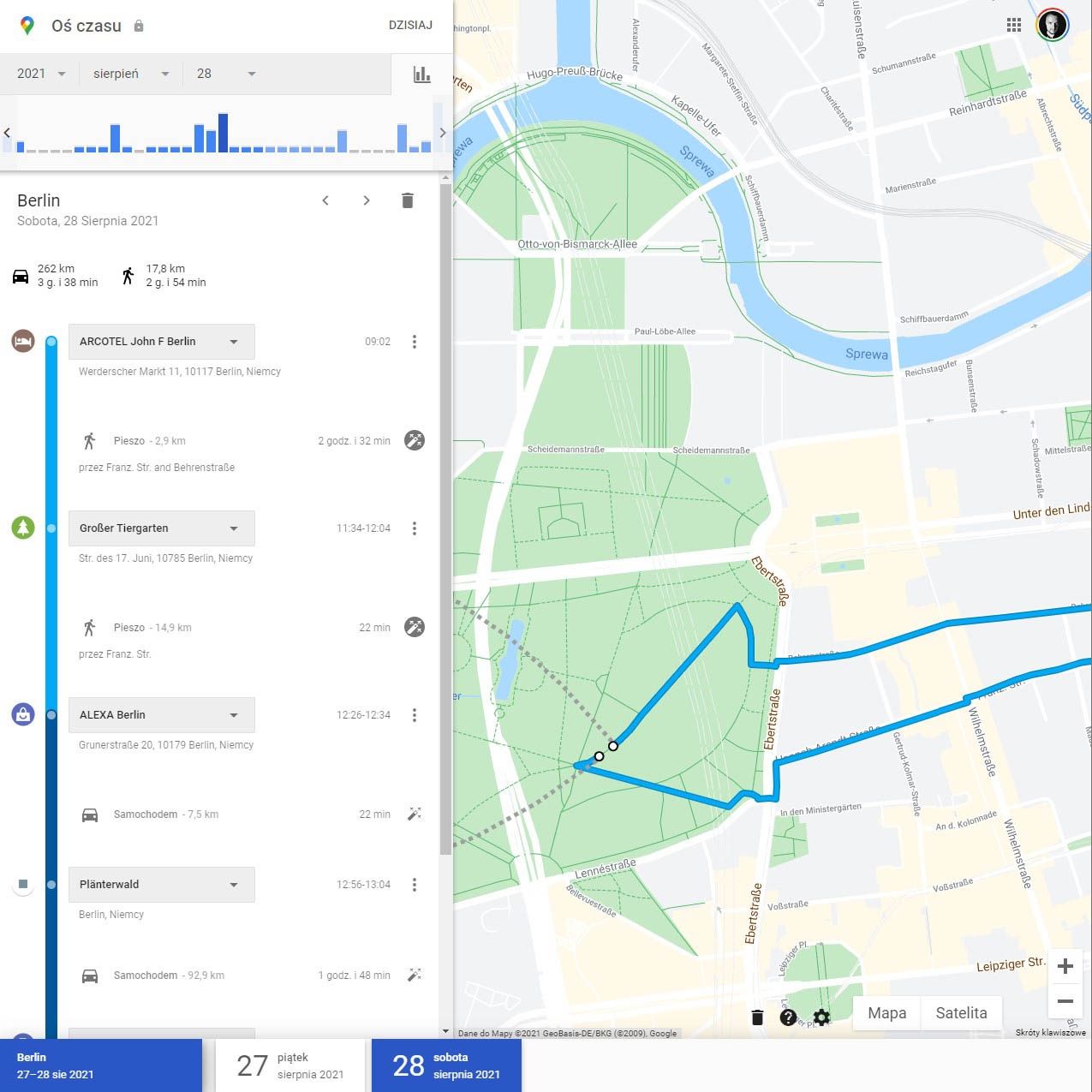 Google Timeline