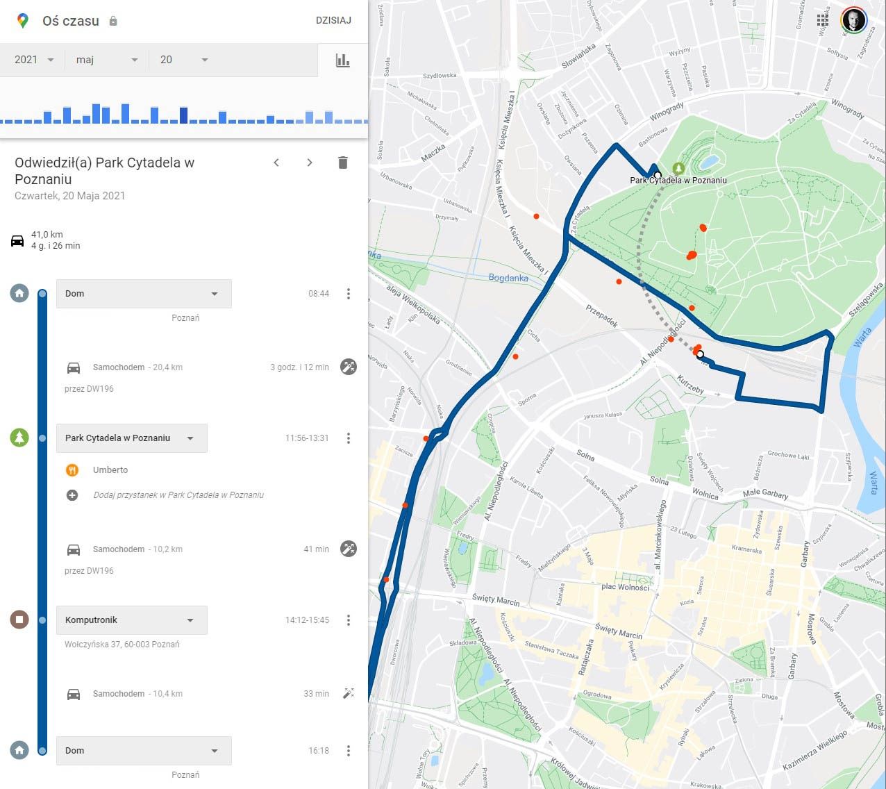 Google Timeline