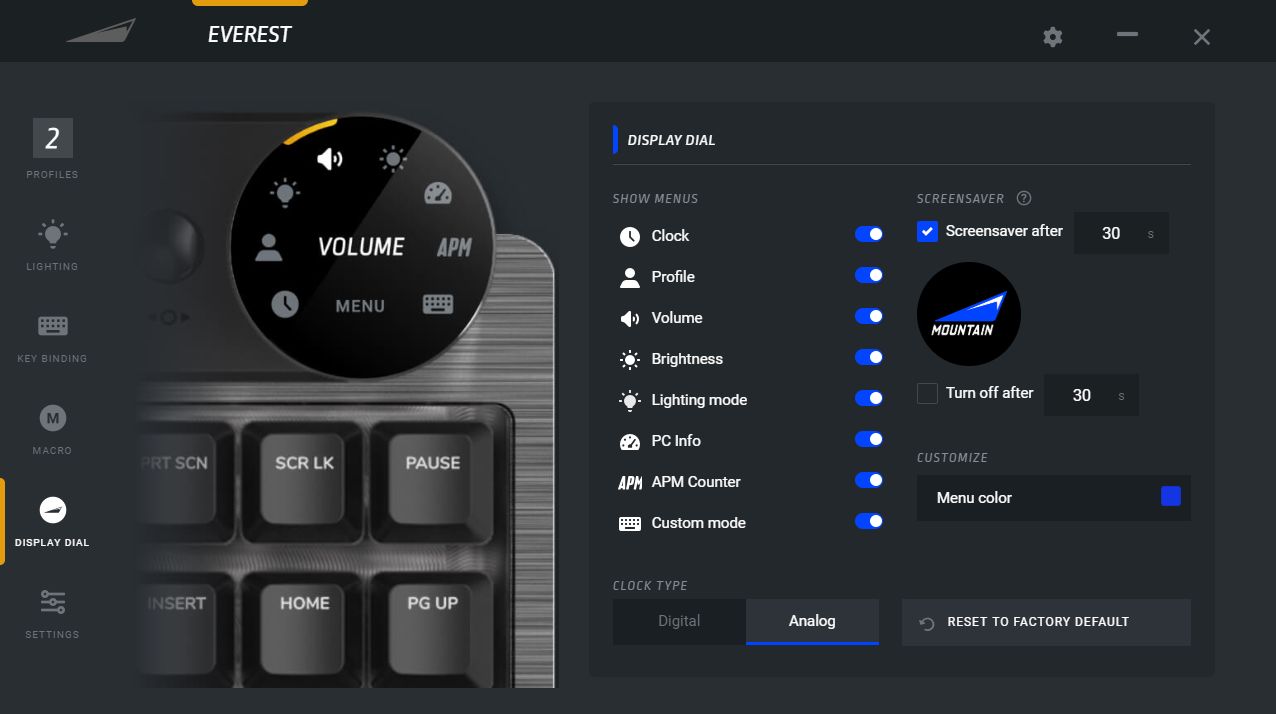 Everest Max - konfiguracja Media Dock