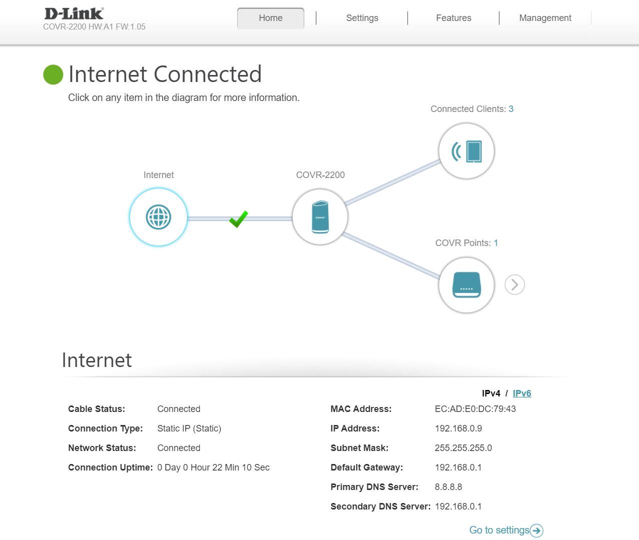 D-Link Covr-2202 - Konfiguracja przez aplikację