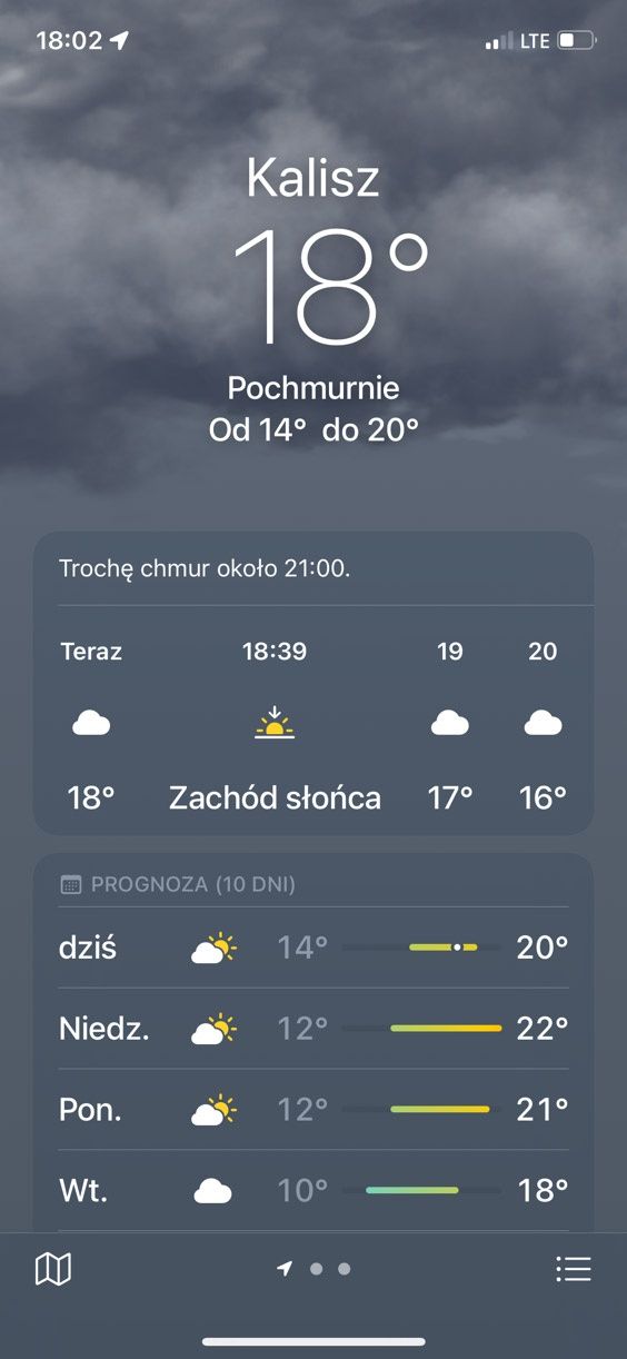 aplikacja pogodowa kalisz
