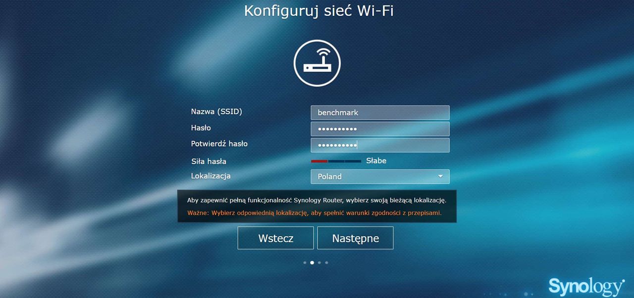 Synology RT6600ax - konfiguracja 1/3