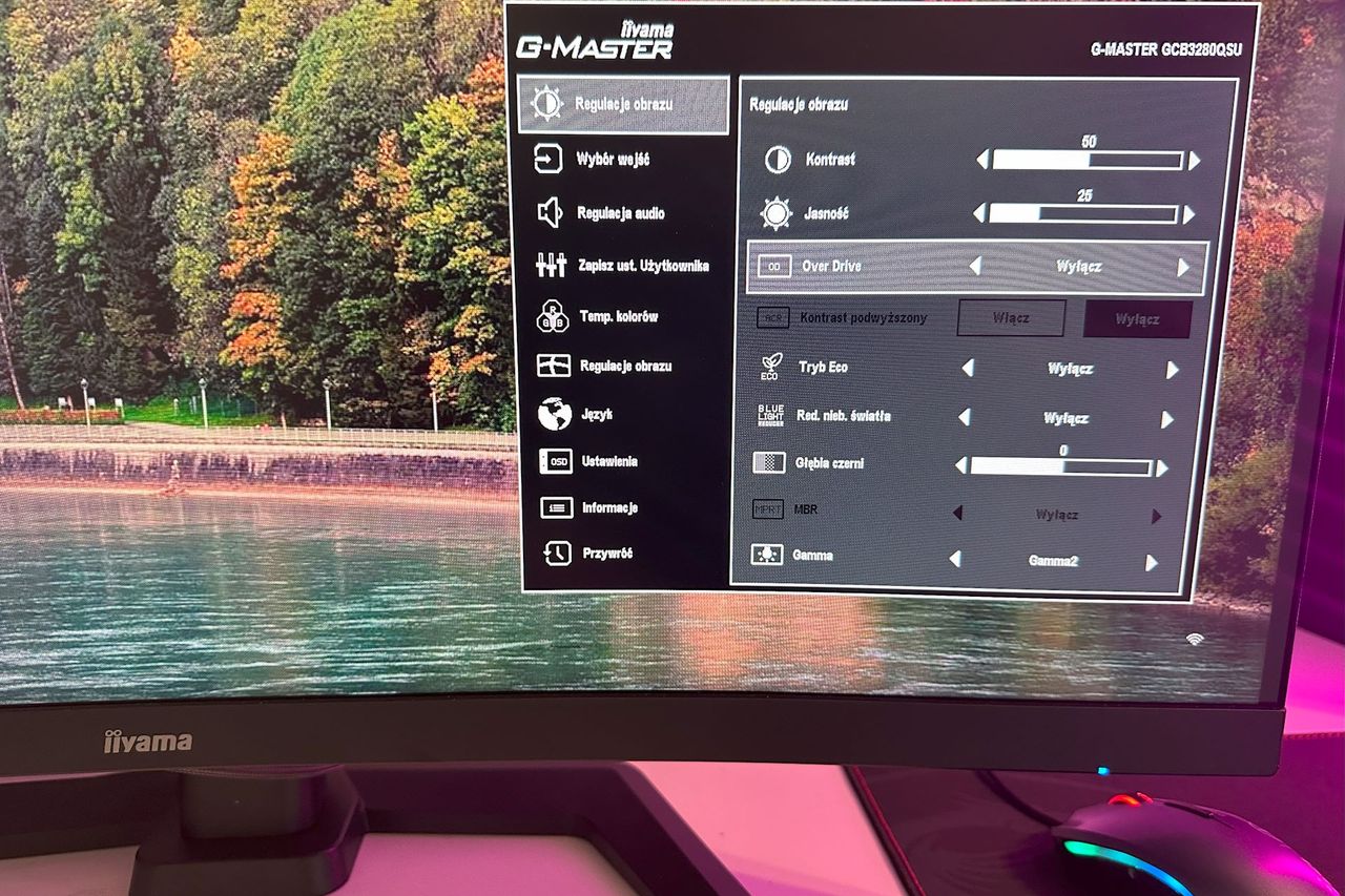 iiyama G-Master GCB3280QSU Red Eagle - OSD 1