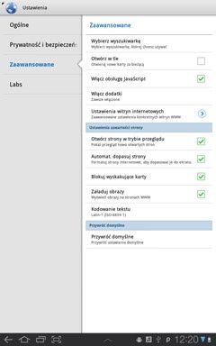 Samsung Galaxy Tab 10.1 - www ustawienia