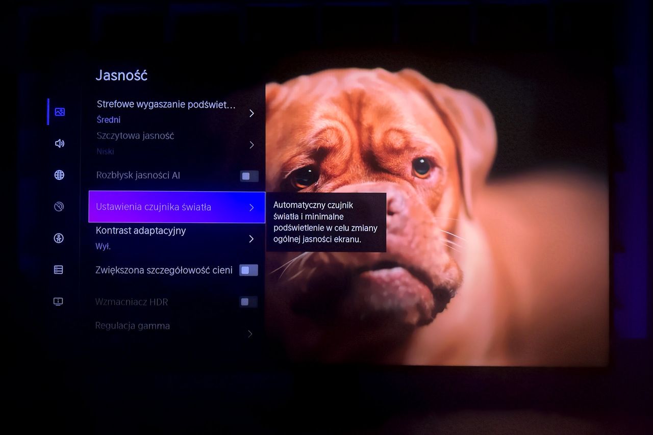 Hisense MiniLED U8Q - ustawienia dźwięku