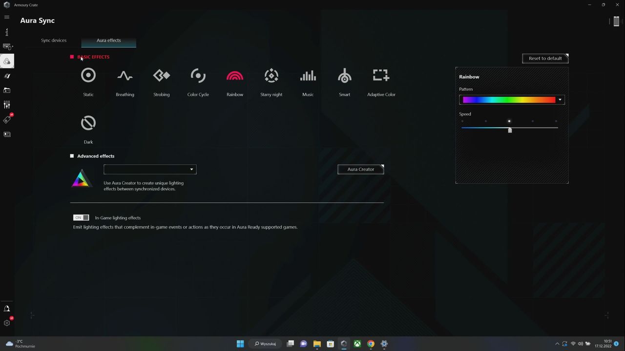 ASUS ROG STRIX SCAR 17 SE - Armoury Crate 5