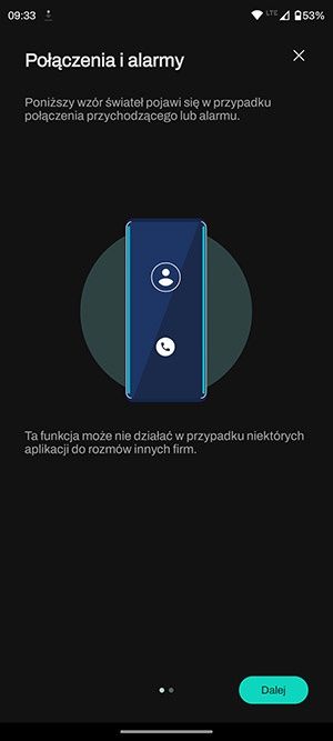 Światła na krawędziach