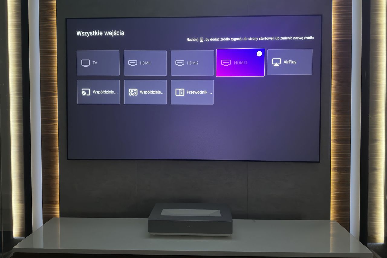Hisense Laser TV 4K 100L5H - źródła