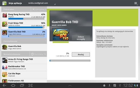 Samsung Galaxy Tab 10.1 - Android Market